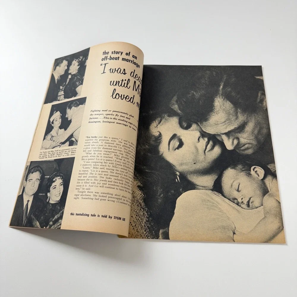 Vintage‎ Screen Stars Magazine March 1958 Elizabeth Taylor Cover